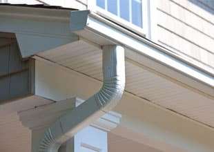 clean up of gutters downspouts
